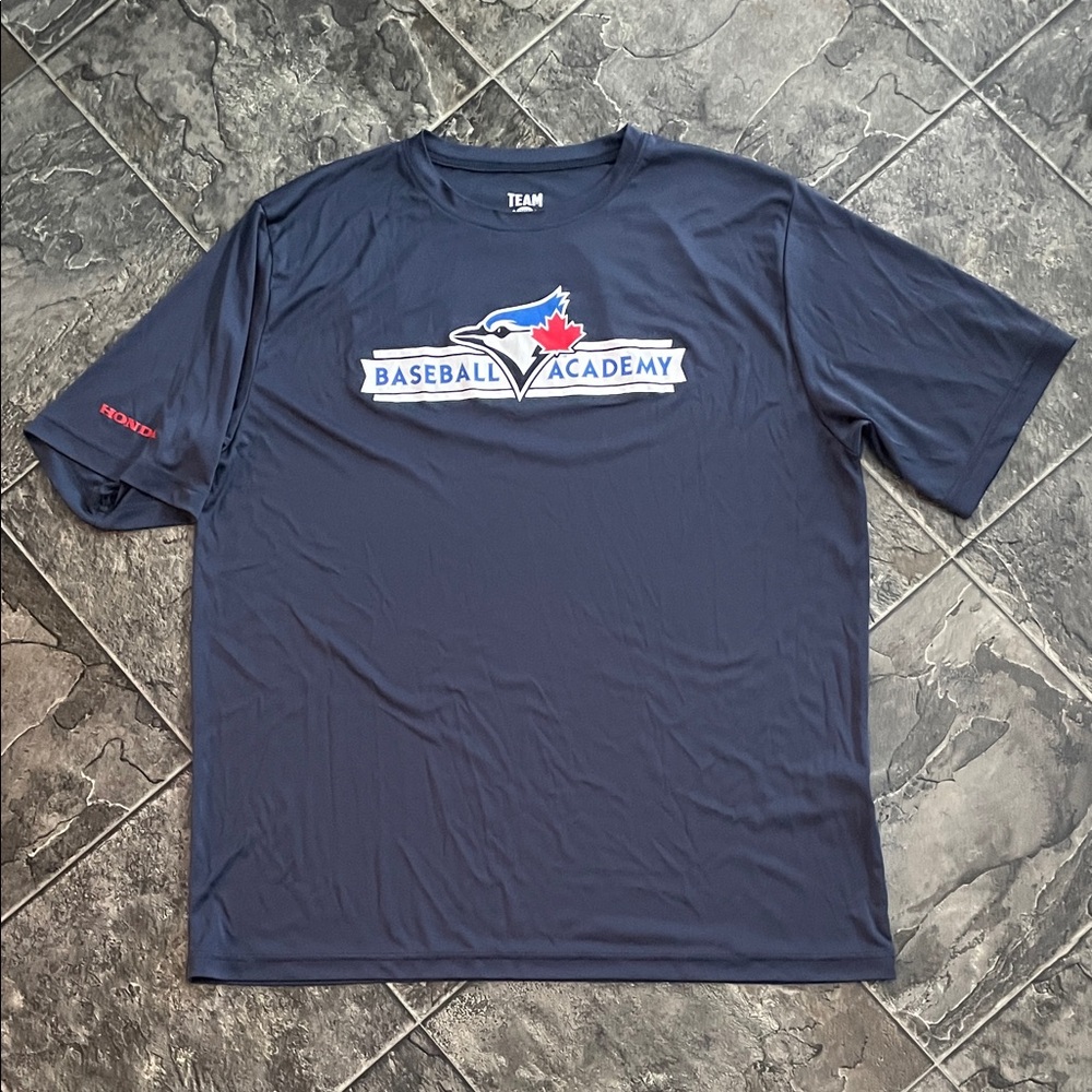 MLB BLUE JAYS Baseball Academy Graphic Mens T-Shirt Sporty Athleisure Streetwear